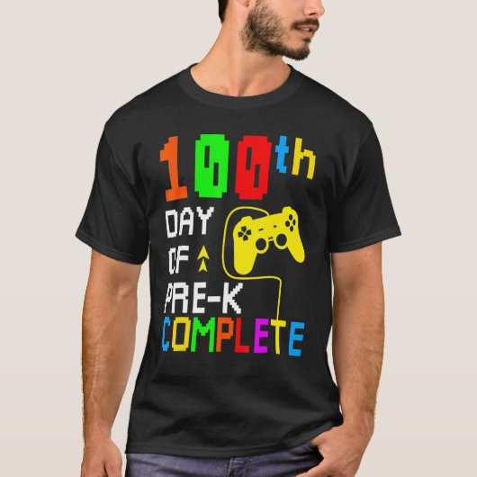 100th Day of Pre-K Complete Video Game 100 Days Gi Tシャツ (正面)
