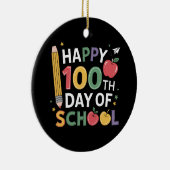 100th Day of School先生ハッピー100日 セラミックオーナメント (右)