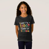 100th Day of School先生ハッピー100日 Tシャツ (正面フル)