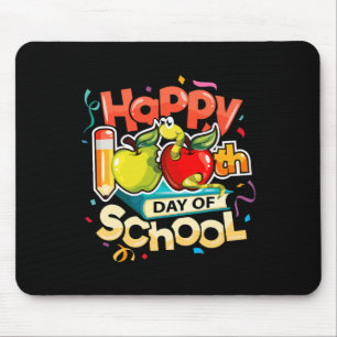 100th Day Of School先生レインボー100日 頭が切れる マウスパッド