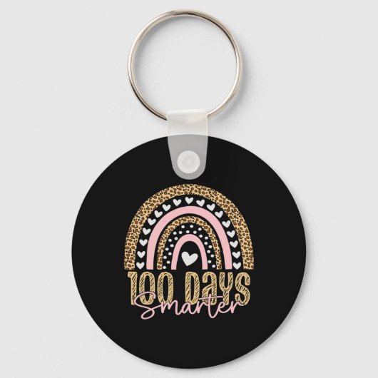 100th Day Of School先生100日レインボーレオパ キーホルダー (正面)
