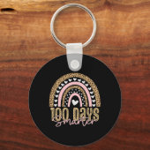 100th Day Of School先生100日レインボーレオパ キーホルダー (正面)