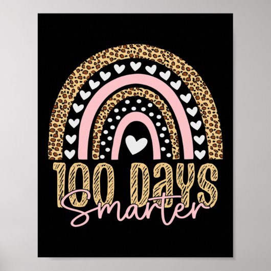 100th Day Of School先生100日レインボーレオパ ポスター (正面)