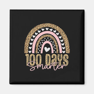 100th Day Of School先生100日レインボーレオパ マグネット