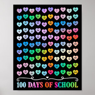 100th Day Of School先生100日算数 ポスター