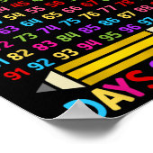 100th Day Of School先生100日算数 ポスター (角)