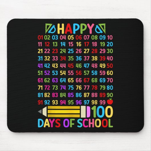100th Day Of School先生100日算数 マウスパッド (正面)