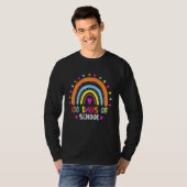 100th Day Of School先生100日頭が切れる Rainb Tシャツ (正面フル)