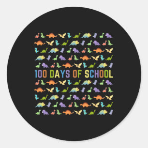 100th Day Of School – 恐竜 – 簡単100日/ ラウンドシール
