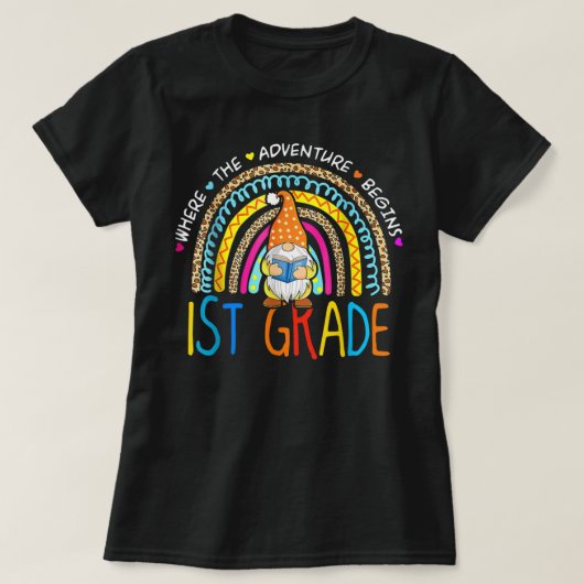 100th Day of School 1年生格言先生- 100 Tシャツ (デザイン正面)