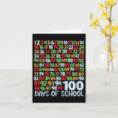 100th Day Of School 100日算数先生 カード (黄色い花)