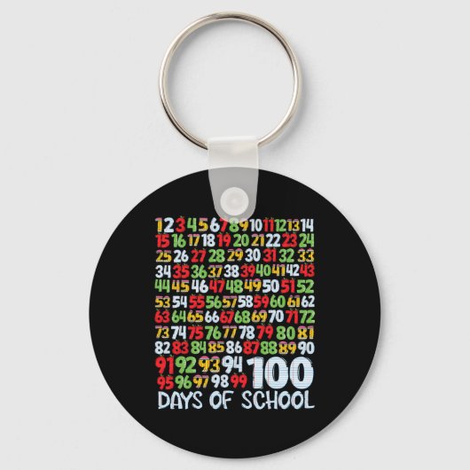 100th Day Of School 100日算数先生 キーホルダー (正面)