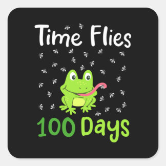 100th Day of School 100日34 スクエアシール