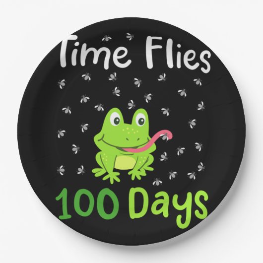 100th Day of School 100日34 ペーパープレート (正面)