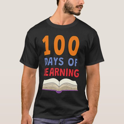 100th Day of School 100 Days of Learning Smarter T Tシャツ (正面)