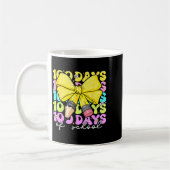 100th Day Of School 100 Days Pencil Coquette Bow W コーヒーマグカップ (左)