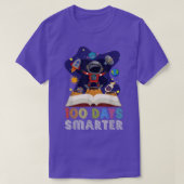 100th Day Of School 100 Days Smarter Books Space A Tシャツ (デザイン正面)