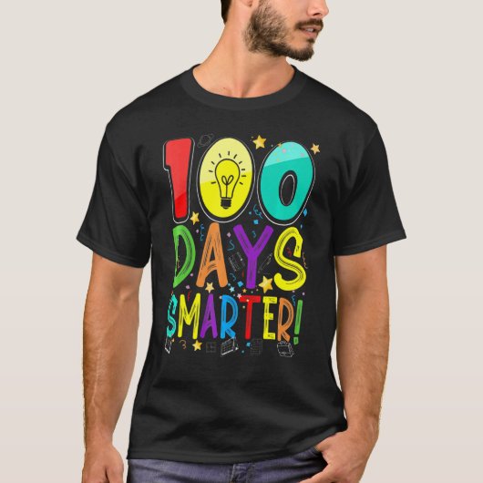 100th Day Of School 100 Days Smarter Teacher Stude Tシャツ (正面)