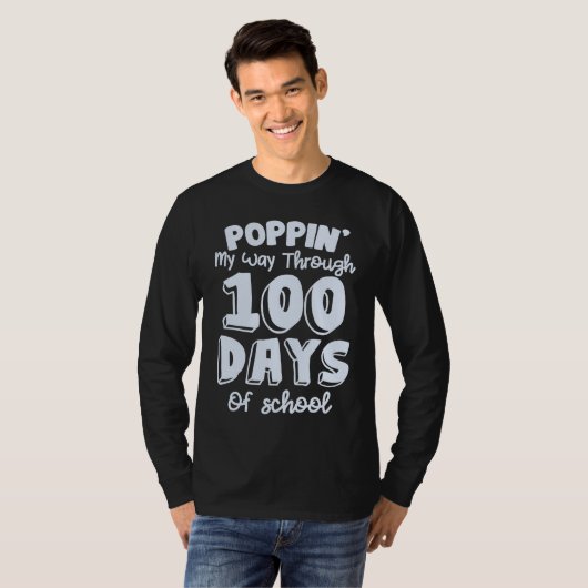 100th Day Of School 100 Days Teacher Students Boys Tシャツ (正面フル)