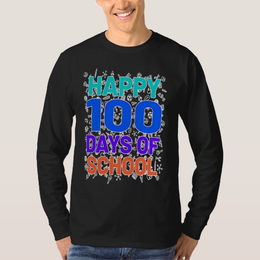 100th Day Of School 100 Days Teacher Students Boys Tシャツ (正面)