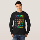 100th Day Of School Animal Monkey  Happy 100th Day Tシャツ (正面フル)