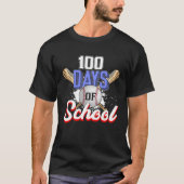 100th Day of School Baseball for Teacher Student Tシャツ (正面)