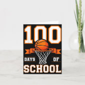 100th Day Of School Basketball Kids 100 Days Of Sc カード (正面)