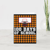 100th Day Of School Basketball Kids 100 Days Of Sc カード (正面)