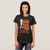 100th Day of School Basketball Kids 100 Days Of Sc Tシャツ (正面フル)