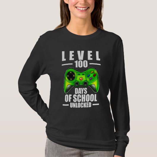 100th Day Of School Boys 100 Days Of School Gaming Tシャツ (正面)
