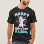 100th Day of School dabbing Unicorn Tシャツ (正面)