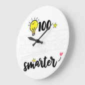 100th Day of School Equipment英語先生100day ラージ壁時計 (傾斜)