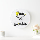 100th Day of School Equipment英語先生100day ラージ壁時計 (ホーム)