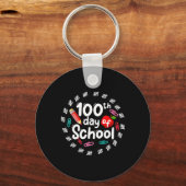 100th Day Of School For School Kids 100日Sma キーホルダー (正面)