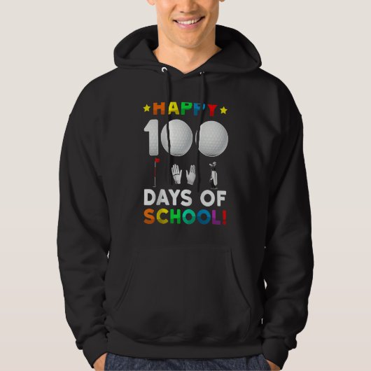 100th Day Of School Golf  100 Days Of School Boys  パーカ (正面)