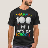 100th Day Of School Golf 100 Days Of School Boys Tシャツ (正面)