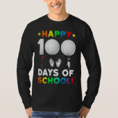 100th Day Of School Golf  100 Days Of School Boys  Tシャツ (正面)