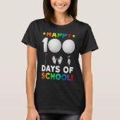 100th Day Of School Golf  100 Days Of School Boys  Tシャツ (正面)