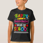 100th Day Of School Happy 100 Days Math Equation T Tシャツ (正面)