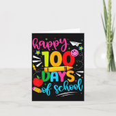 100th Day Of School Happy 100 Days Teachers Boy Gi カード (正面)