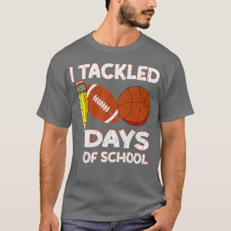 100th Day of School - I Tackled 100 Days Of School Tシャツ