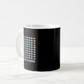 100th Day Of School Leopard Rainbow 100日 頭が切れる コーヒーマグカップ (正面左)