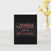 100th Day Of School Math先生100 Schoooの日 カード (黄色い花)