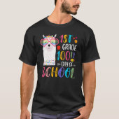 100th day of School No Prob Llama 100 Days Of 1st  Tシャツ (正面)