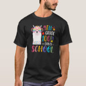 100th day of School No Prob Llama 100 Days Of 4th  Tシャツ (正面)