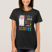 100th Day Of School No Prob Llama 100 Days Of 5th  Tシャツ (正面)