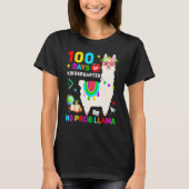 100th Day Of School No Prob Llama 100 Days Of Kind Tシャツ (正面)
