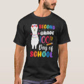100th Day Of School No Prob Llama 100th Day Second Tシャツ (正面)