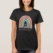 100th Day Of School Preschool Teacher Boho Rainbow Tシャツ (正面)