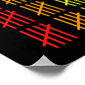 100th Day of School Rainbow Counting先生 ポスター (角)